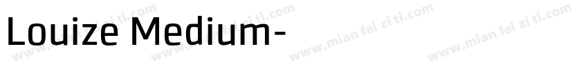 Louize Medium字体转换